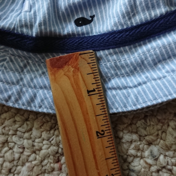 Little Me adorable Striped Baby Romper with matching Hat 3M - Picture 6 of 11